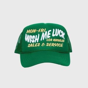 NWT Wish Me Luck Los Angeles Sales & Service Trucker cap
